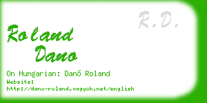 roland dano business card