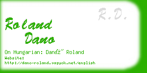 roland dano business card